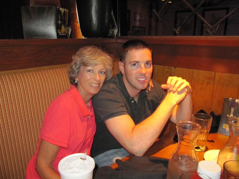 Taylor Force and his mom