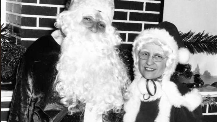 Don and Evelyn Copenhaver as Santa and Mrs. Claus