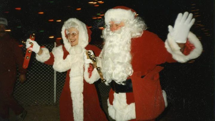 Don and Evelyn Copenhaver as Santa and Mrs. Claus