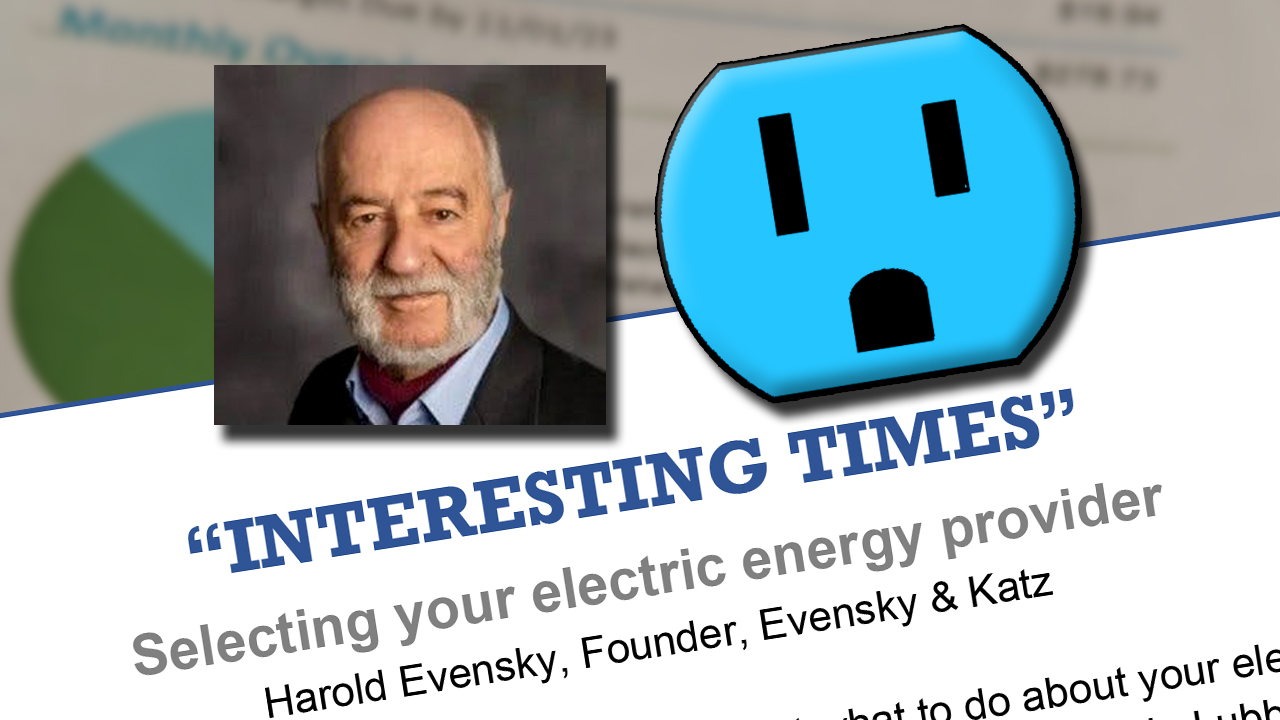 Harold’s ‘how to’ gives you insights to choose an electric provider