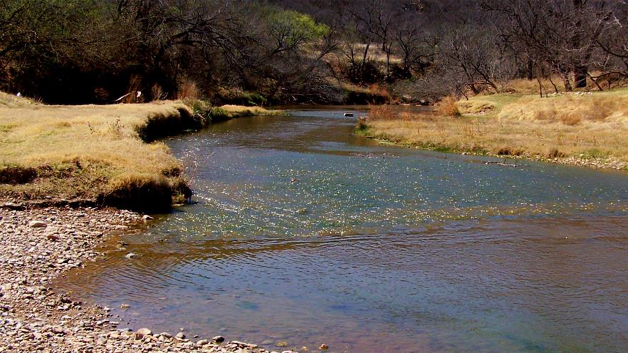 North Fork, Double Mountain Fork of the Brazos River in the Jim Bertram Canyon Lake System, Lubbock, Texas
