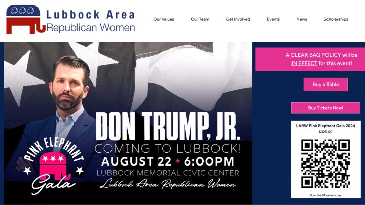 Donald Trump Jr. event in Lubbock, Texas