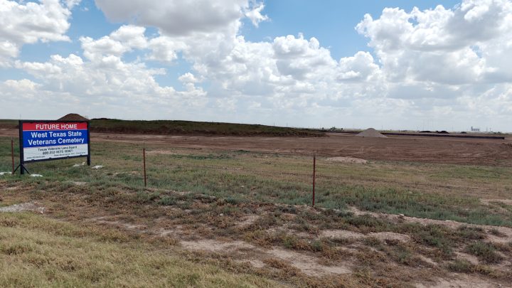 West Texas State Veterans Cemetery construction in Lubbock