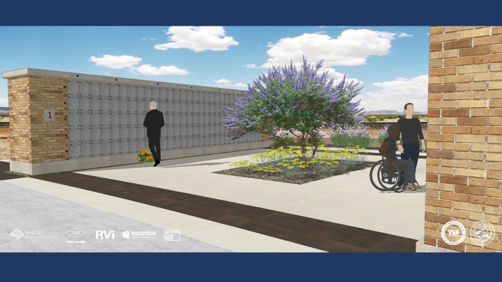 West Texas State Veterans Cemetery artist rendering presented at Lubbock City Council