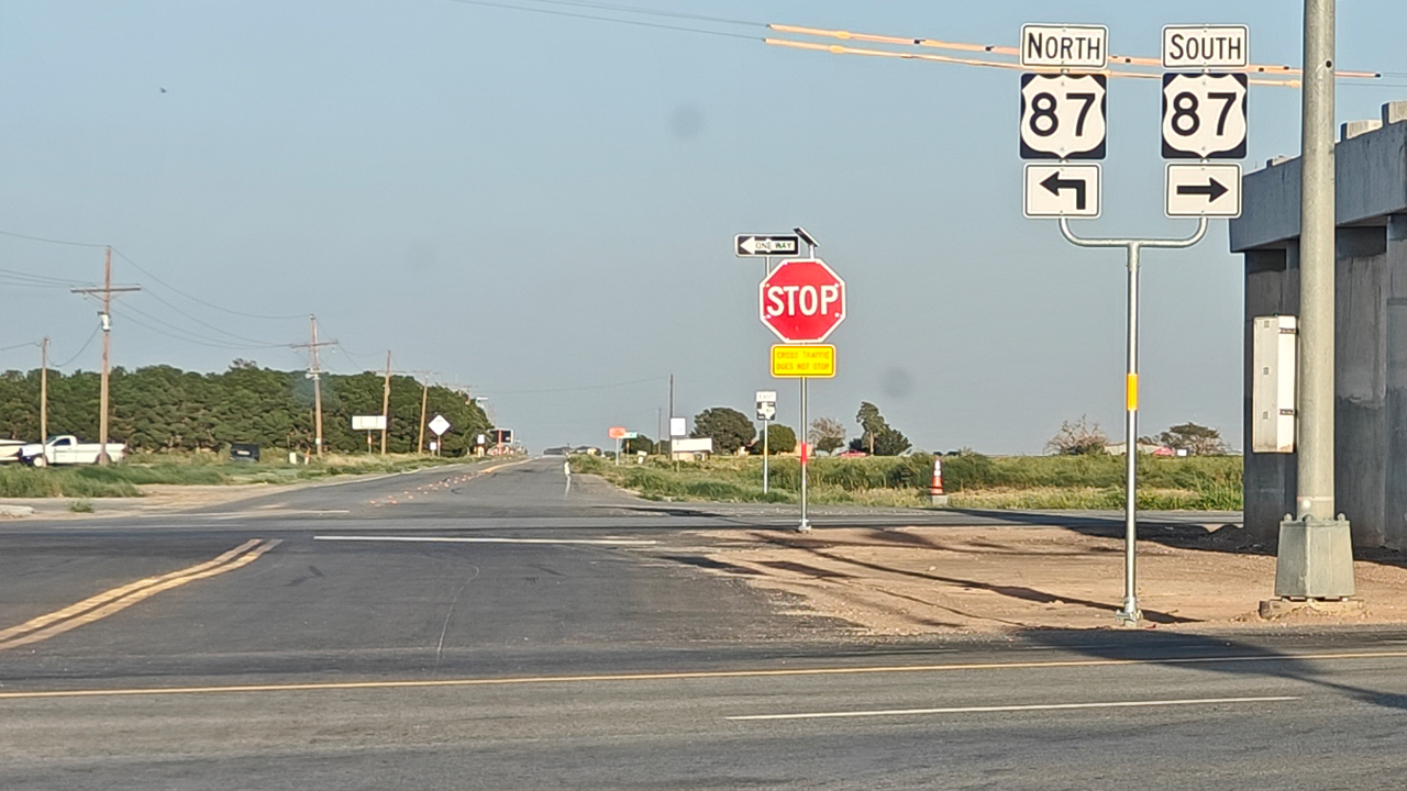 U.S. Highway 87 and Farm to Market Road 41 in Lubbock County, Texas