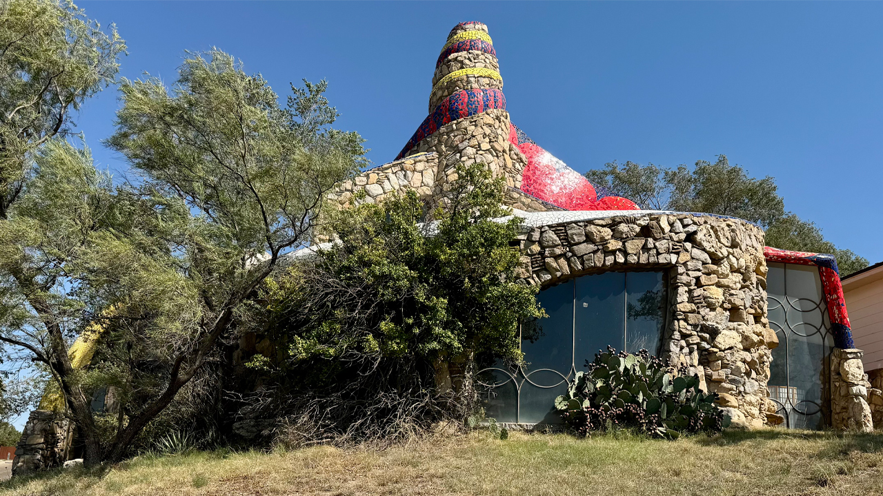 Flintstone House in Ransom Canyon, Texas near Lubbock