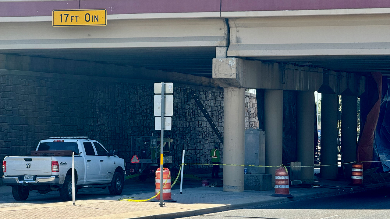 Road work construction zone in Lubbock, Texas (S. Loop 289)