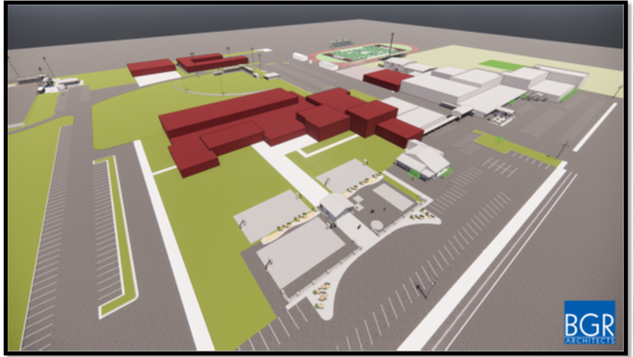 Roosevelt ISD, Texas bond election, artist rendering