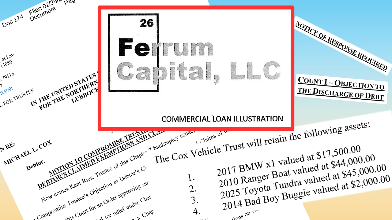 Ferrum Capital, graphic by LubbockLights.com