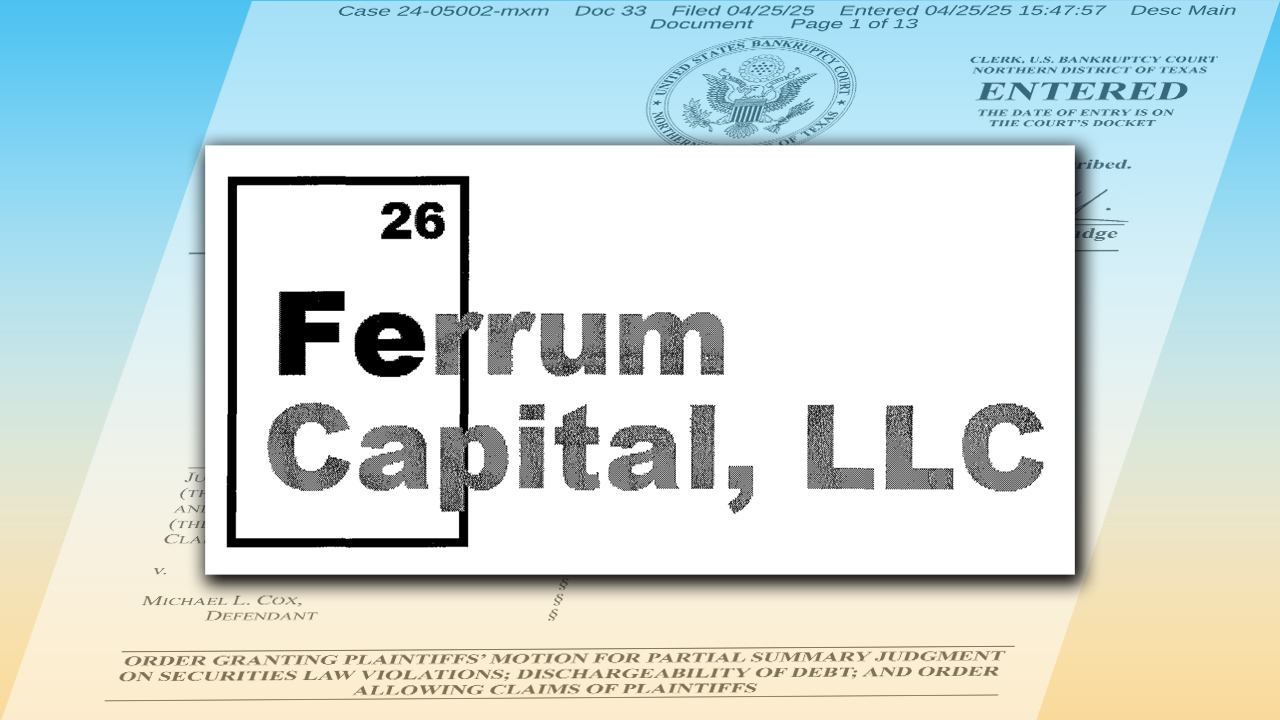 Ferrum Capital in Lubbock, Texas