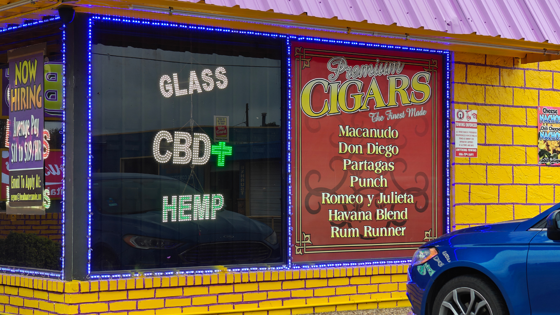 A smoke shop in Lubbock, Texas.