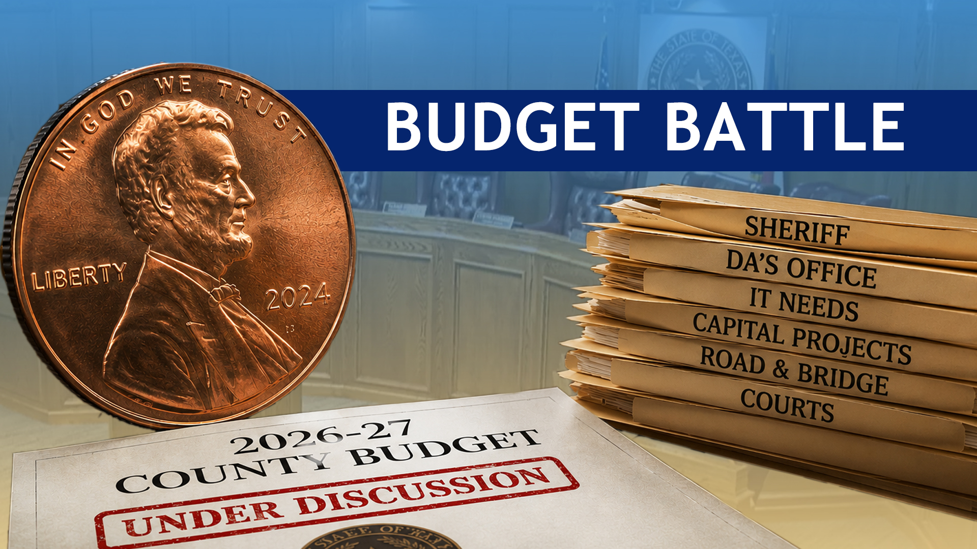 Proposed property tax reduction fuels county budget battle
